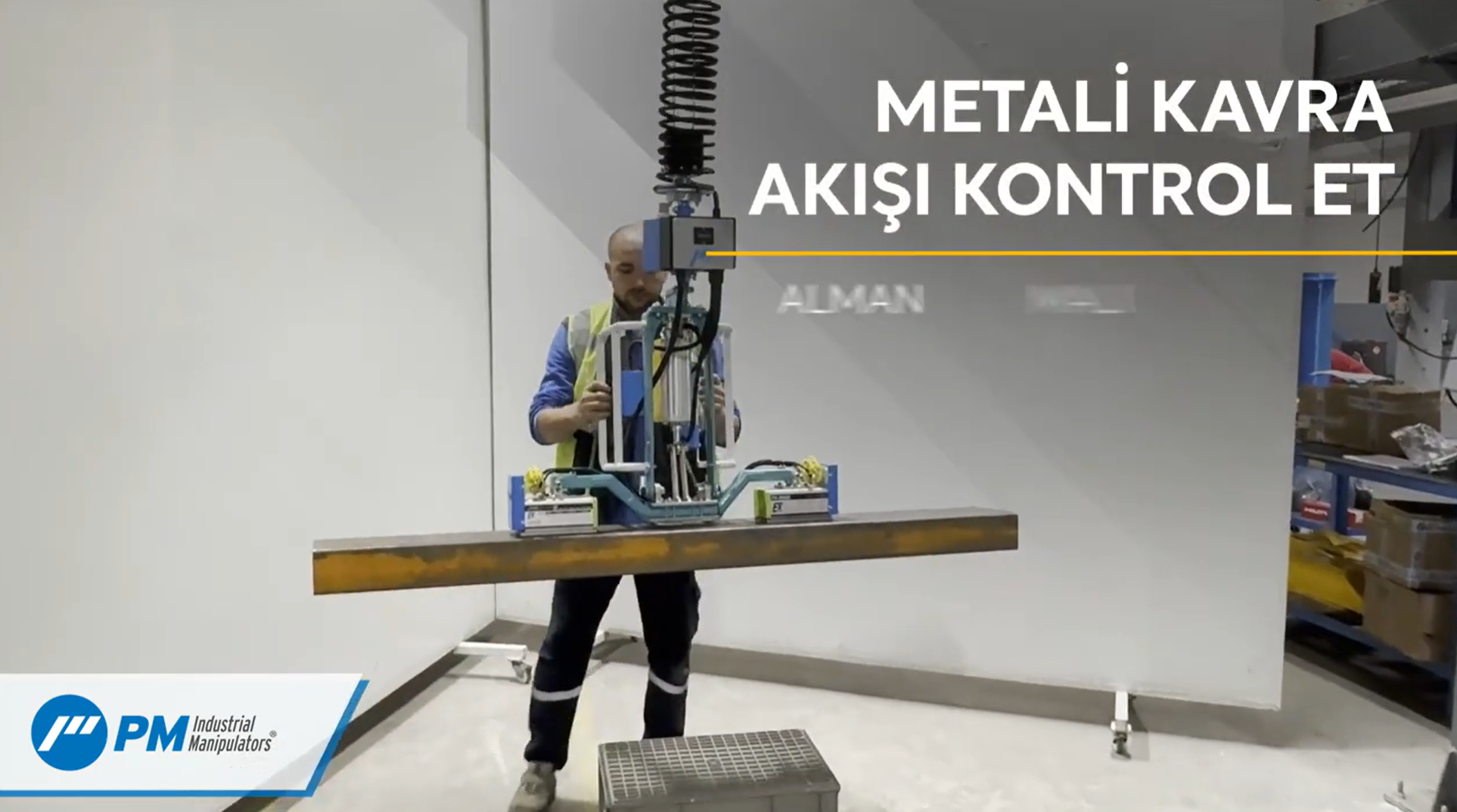 Pnömatik Magnet ile Metal Parça Taşıma