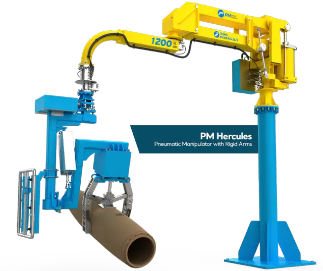PM pneumatic industrial manipulator systems